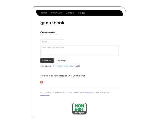guestbook screenshot