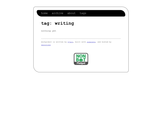 tags/writing screenshot
