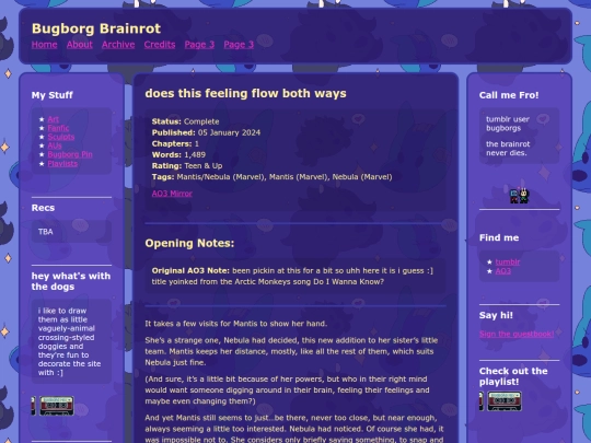fic/feelingflow screenshot