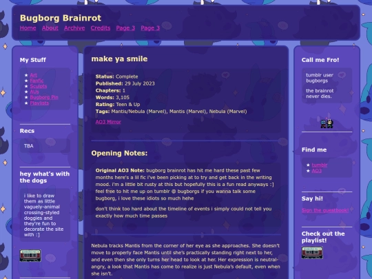 fic/smile screenshot