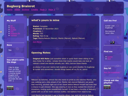 fic/yoursmine screenshot