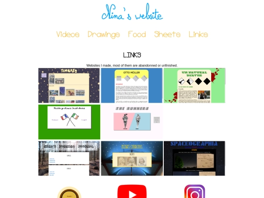 links screenshot
