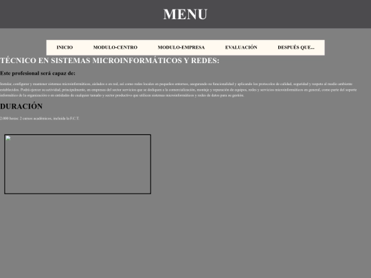 Trabajos/modulo centro screenshot