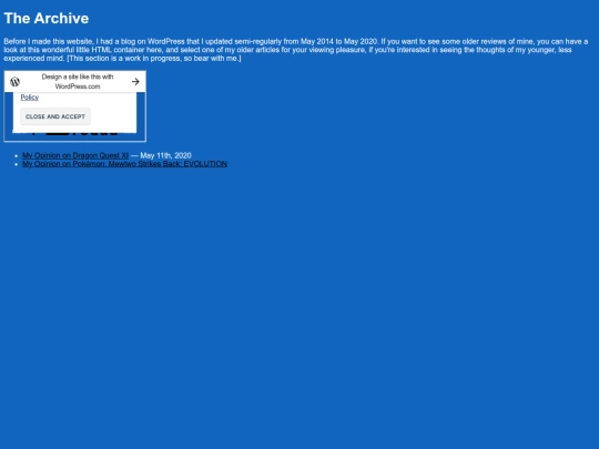 archive screenshot