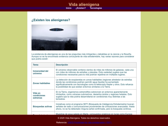 Existencia screenshot