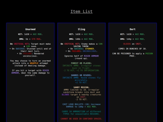 items-list screenshot