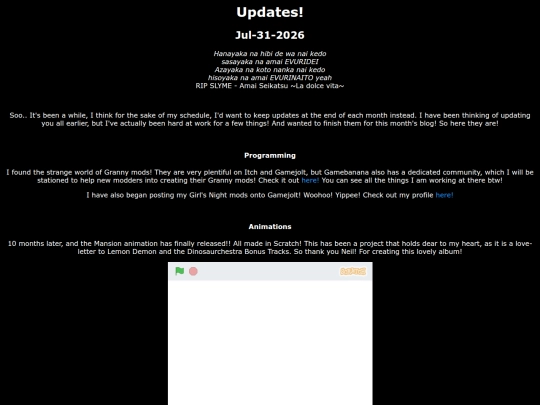 Updates screenshot