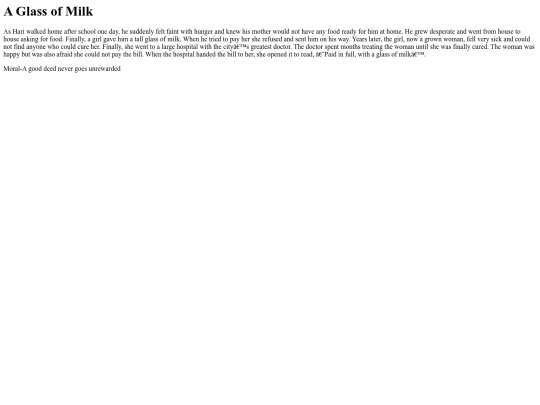 Aglassofmilk screenshot