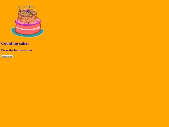 countCakes screenshot