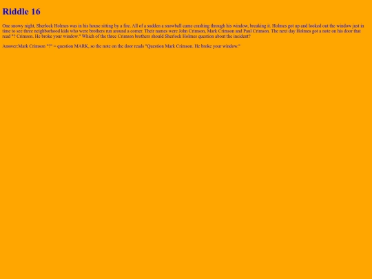riddle16 screenshot