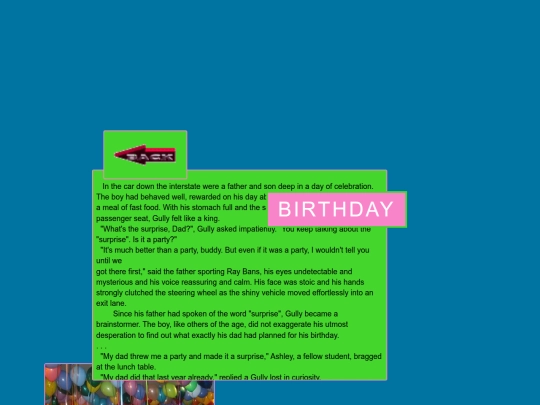 birthday screenshot