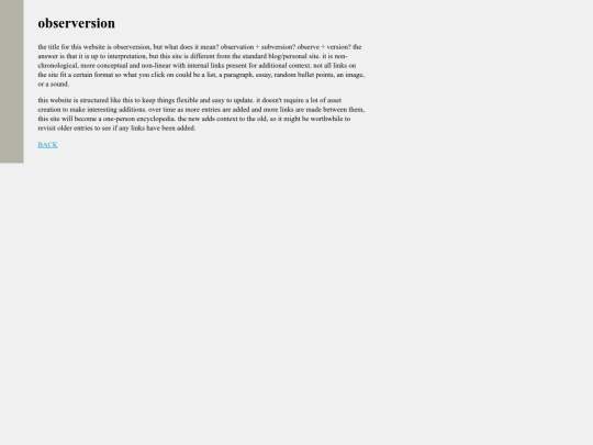 observersion screenshot