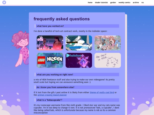 faq screenshot