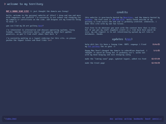 index screenshot