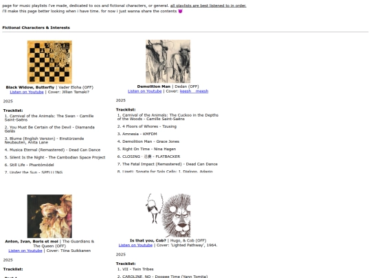 playlists screenshot