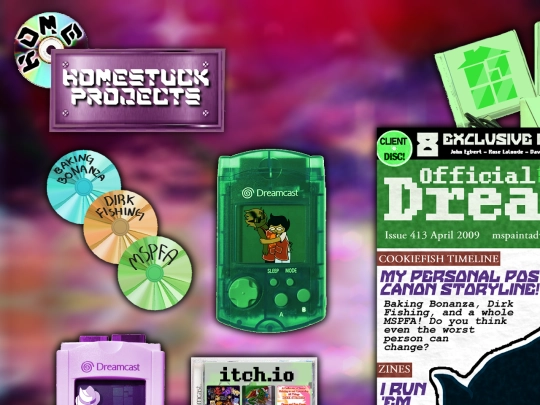 Homestuck Projects screenshot