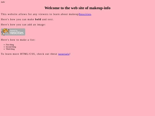 index screenshot