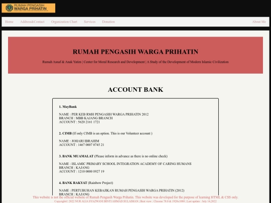 donation screenshot