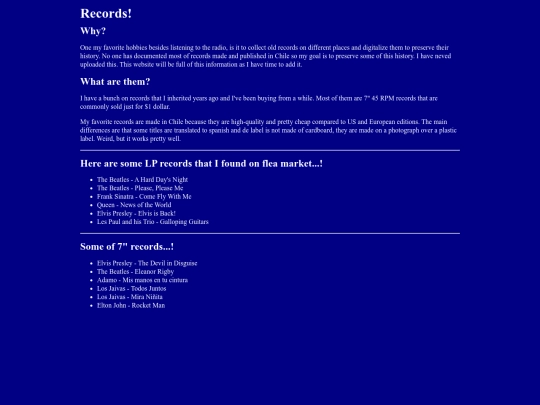 records screenshot