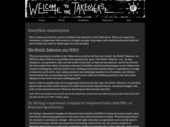 storylines screenshot