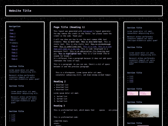 index screenshot
