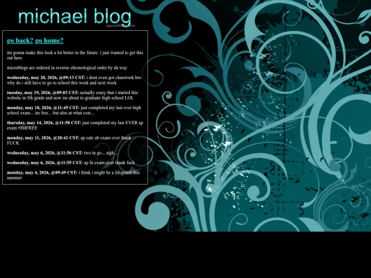 blogpage/microblog screenshot
