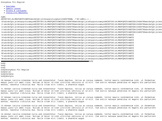 anonymous_pro-demo screenshot