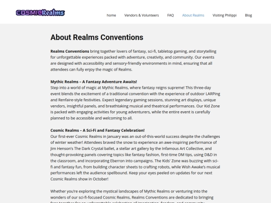 About-Realms screenshot