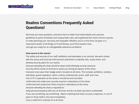 faq screenshot