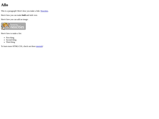 index screenshot