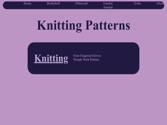 patterns/knitting screenshot