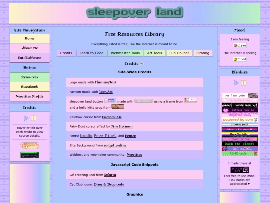 resources screenshot