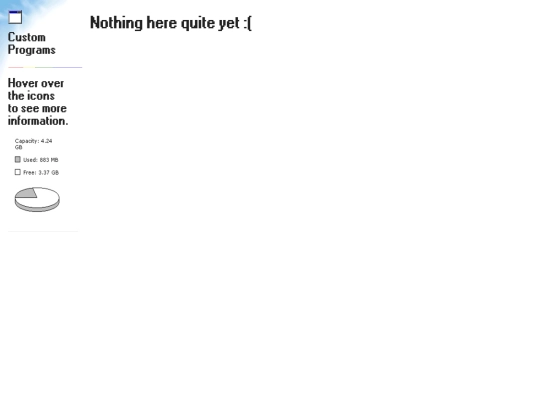 PROGRAMS screenshot