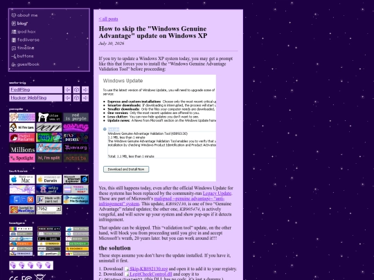 posts/skip-KB892130-on-windows-xp screenshot