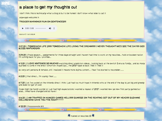 blog screenshot