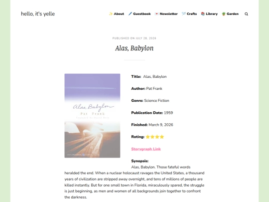 blog/alas-babylon screenshot