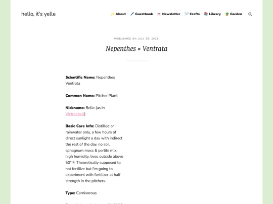 blog/nepenthes-x-ventrata screenshot