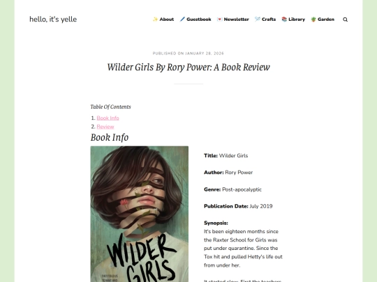 blog/wilder-girls-by-rory-power-a-book-review screenshot
