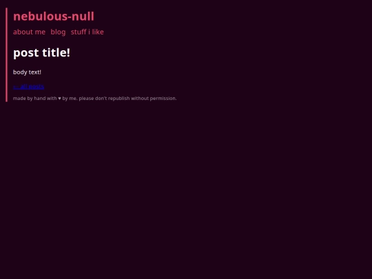 blog/template screenshot