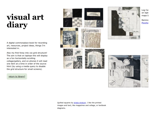 visual-art-diary screenshot