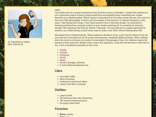 aboutme screenshot