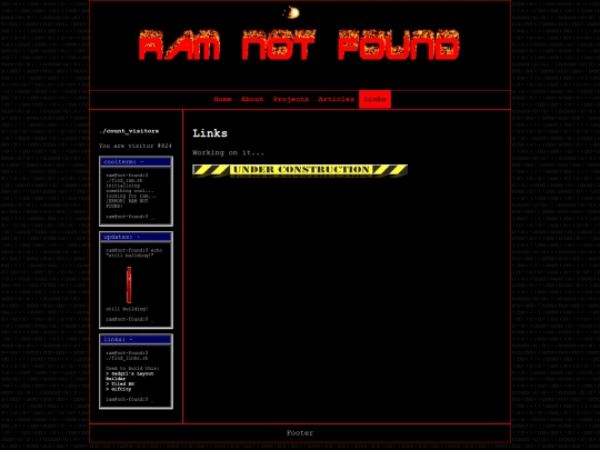 links screenshot