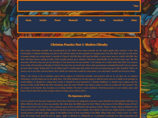 shrine/ChristianPracticePart1ModernChivalry screenshot
