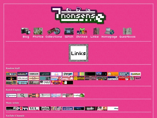 links screenshot