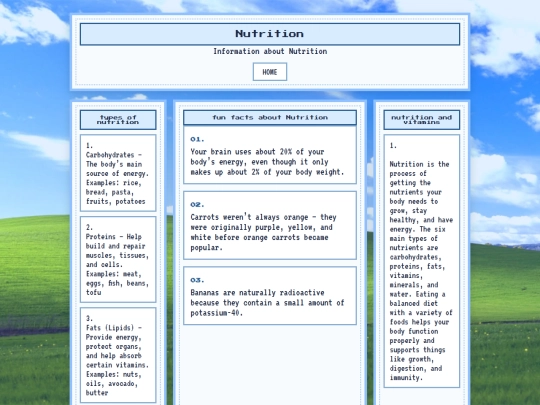 Nutrition screenshot