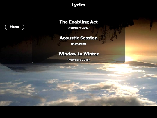 lyrics screenshot