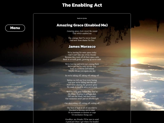 lyrics/enabling screenshot