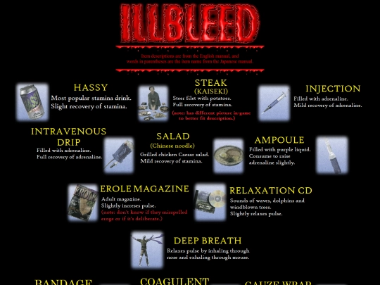 items screenshot