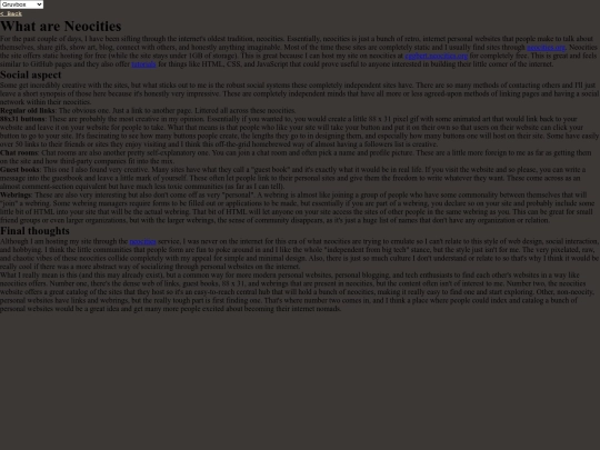 blogs/neocities screenshot