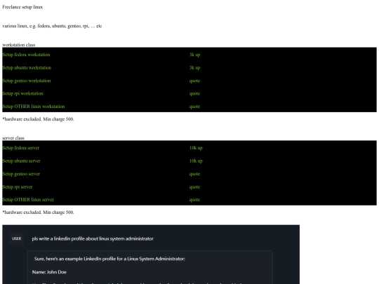 freelance.setup.linux screenshot